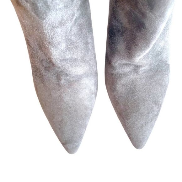 VINCE Chara Suede Ankle Booties in Graphite grey Pointed Toe Size: 8 - Picture 9 of 12